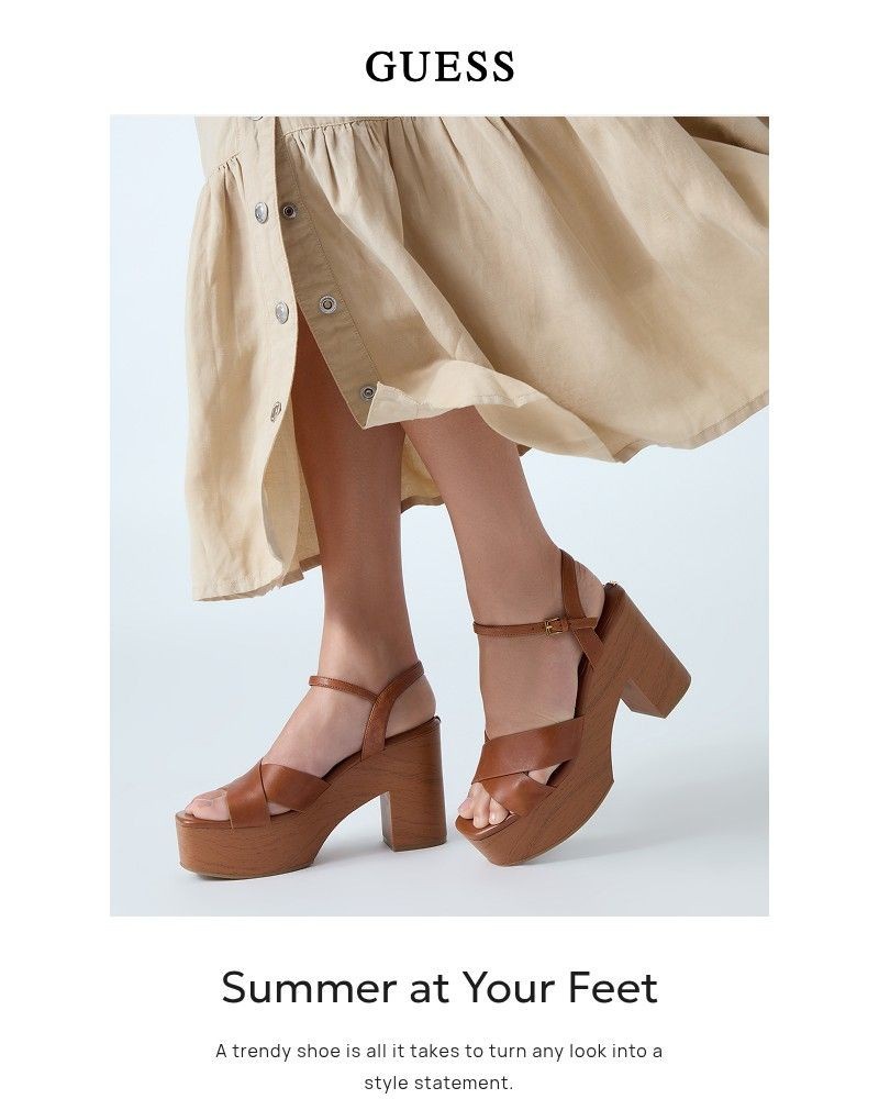 Screenshot of email sent to a Guess Newsletter subscriber