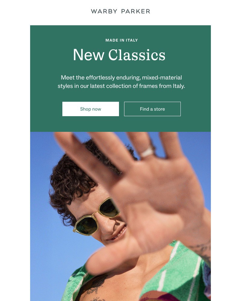Screenshot of email with subject /media/emails/new-italian-frames-have-landed-56e417-cropped-8464b237.jpg