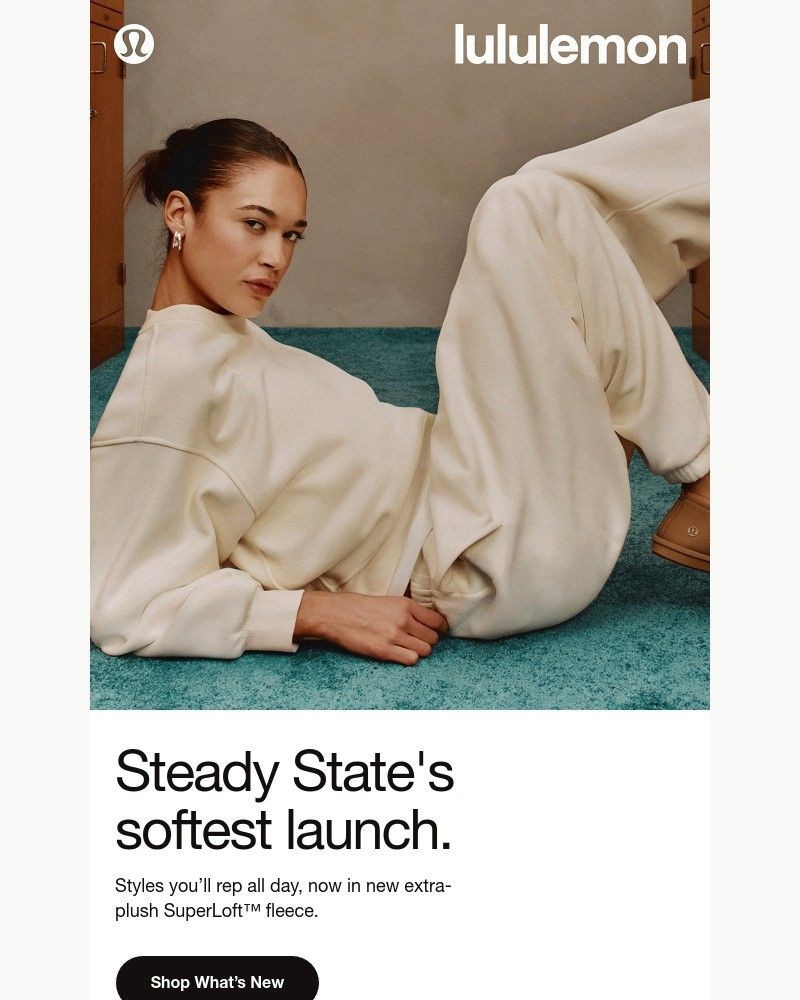 Screenshot of email sent to a Lululemon Registered user