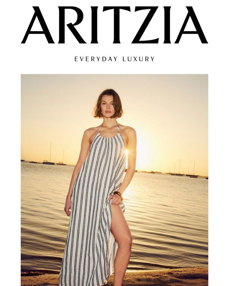 Screenshot of email sent to a Aritzia Newsletter subscriber