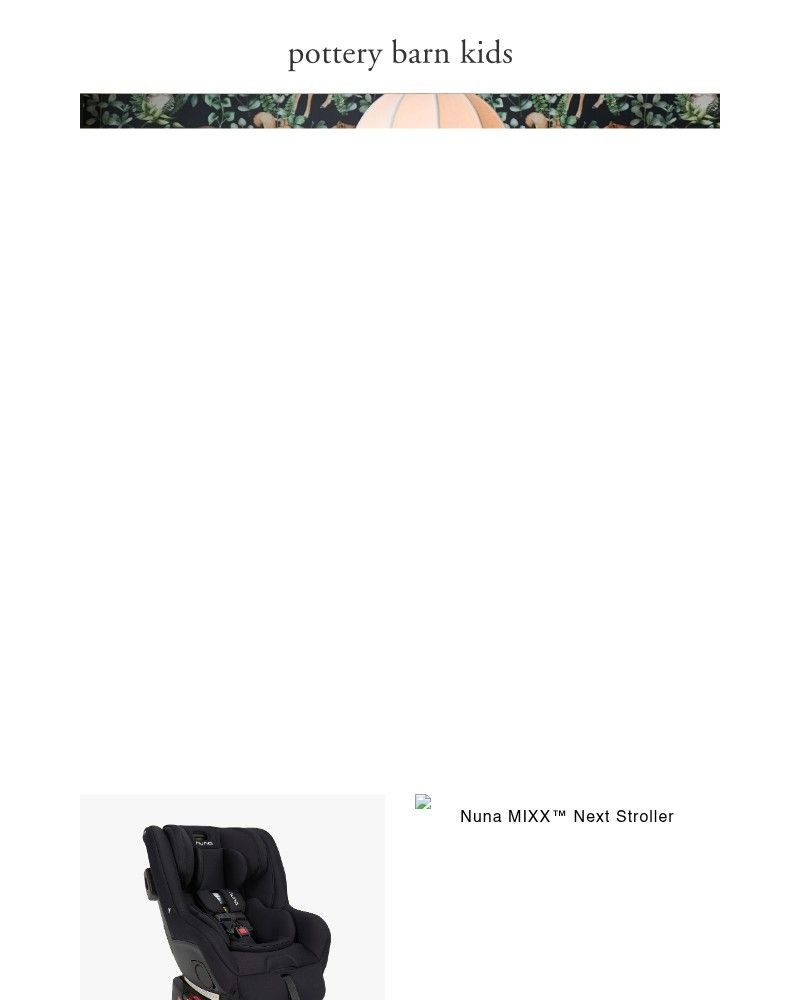 Screenshot of email sent to a Pottery Barn Newsletter subscriber