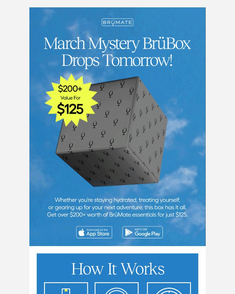 Screenshot of email sent to a BruMate Newsletter subscriber