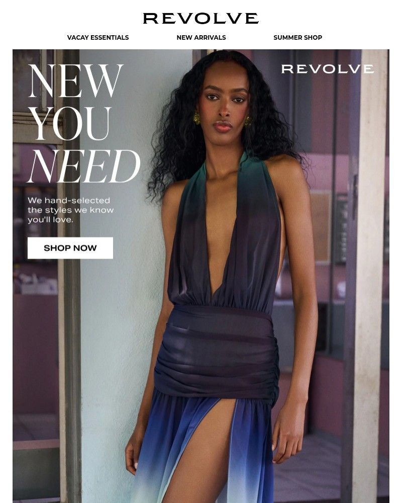 Screenshot of email sent to a Revolve Newsletter subscriber