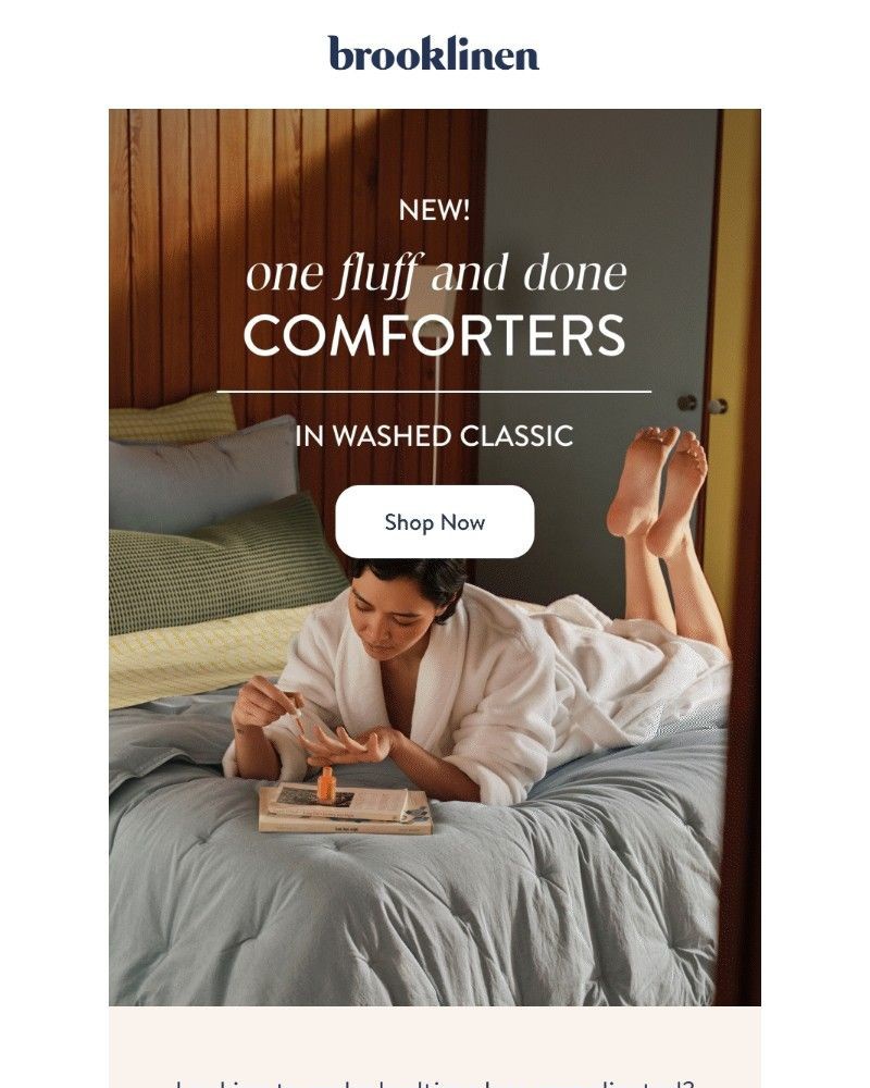 Screenshot of email with subject /media/emails/new-one-fluff-and-done-comforters-are-here-f373ff-cropped-f7bc39de.jpg