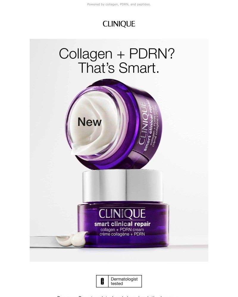 Screenshot of email sent to a Clinique Newsletter subscriber