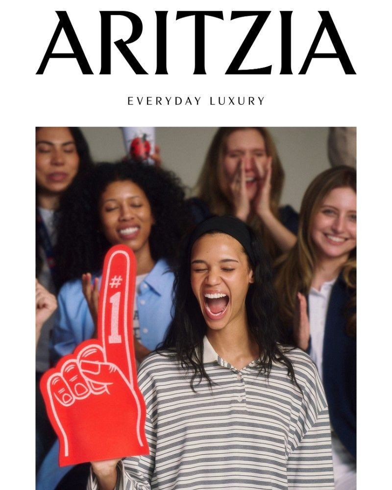 Screenshot of email sent to a Aritzia Newsletter subscriber