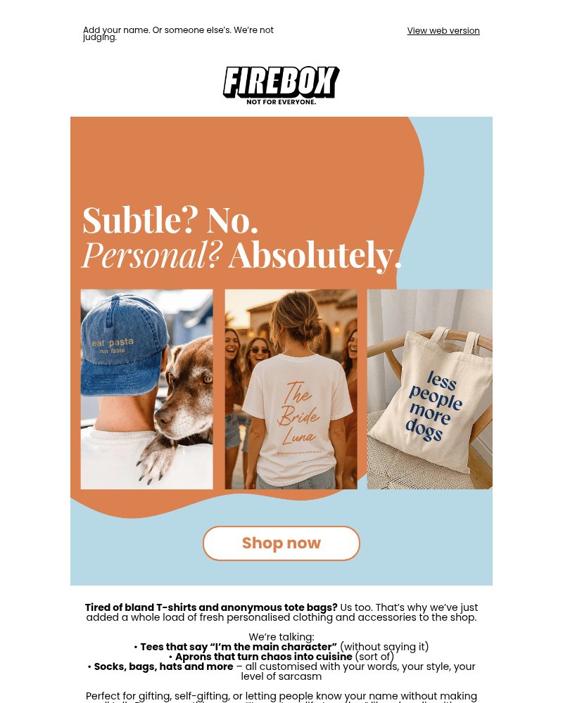Screenshot of email with subject /media/emails/new-personalised-gear-because-normal-clothes-are-boring-ec27f9-cropped-307373f8.jpg
