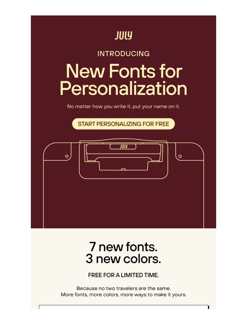 Screenshot of email with subject /media/emails/new-personalization-fonts-free-for-a-week-435401-cropped-030c63d7.jpg