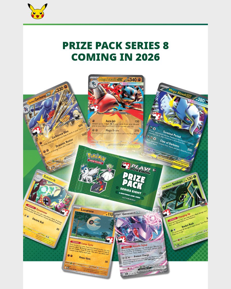 Screenshot of email sent to a Pokemon Newsletter subscriber