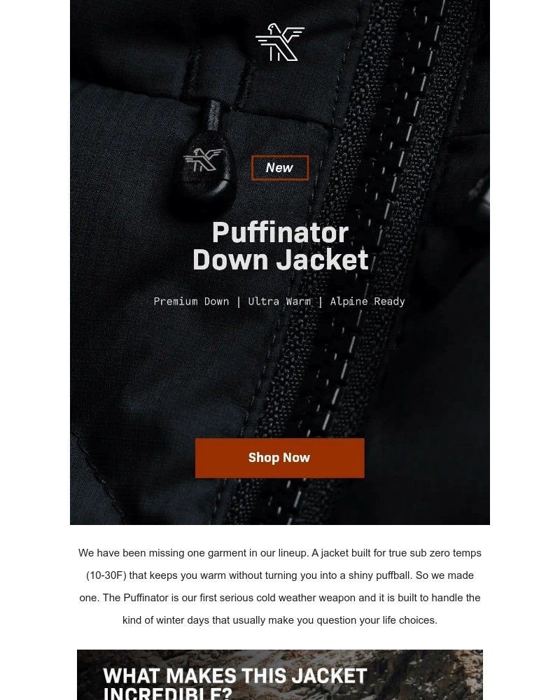 Screenshot of email with subject /media/emails/new-product-puffinator-insulated-down-jacket-d61e96-cropped-a607b533.jpg