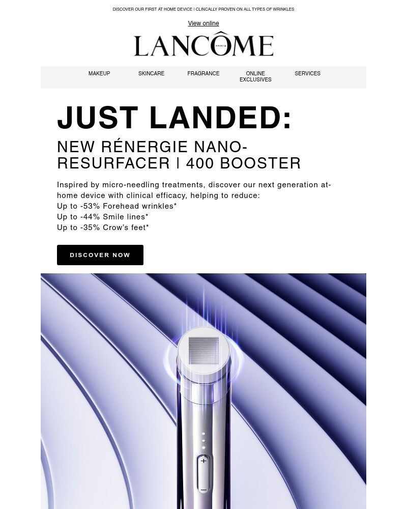 Screenshot of email with subject /media/emails/new-renergie-nano-resurfacer-400-booster-9a4a23-cropped-933987f1.jpg