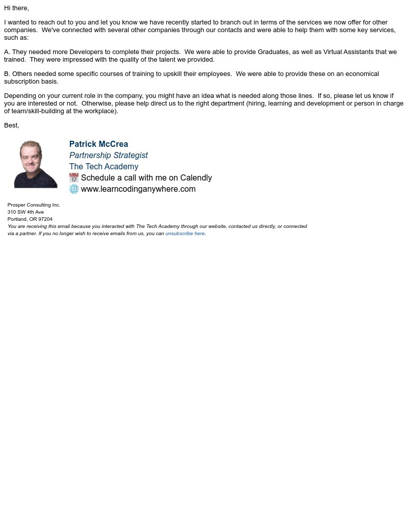 Screenshot of email sent to a Fullstory Registered user