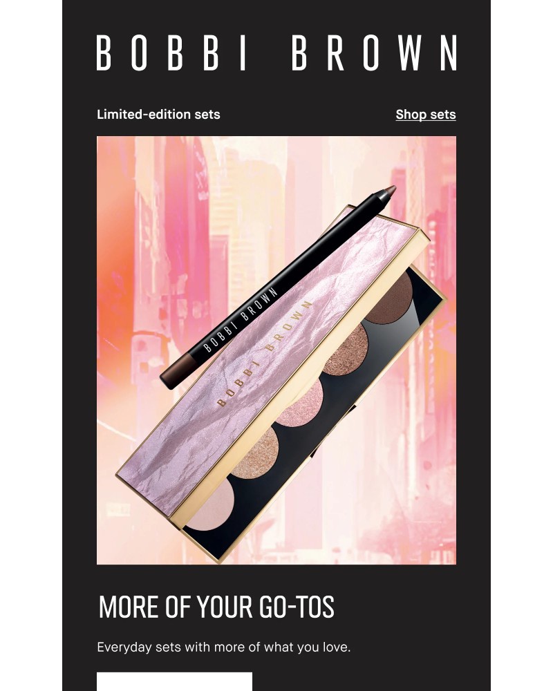 Screenshot of email sent to a Bobbi Brown Newsletter subscriber