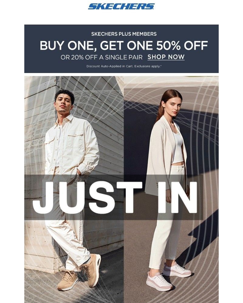 Screenshot of email sent to a Skechers Newsletter subscriber