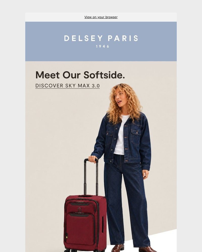 Screenshot of email sent to a Delsey Paris Newsletter subscriber