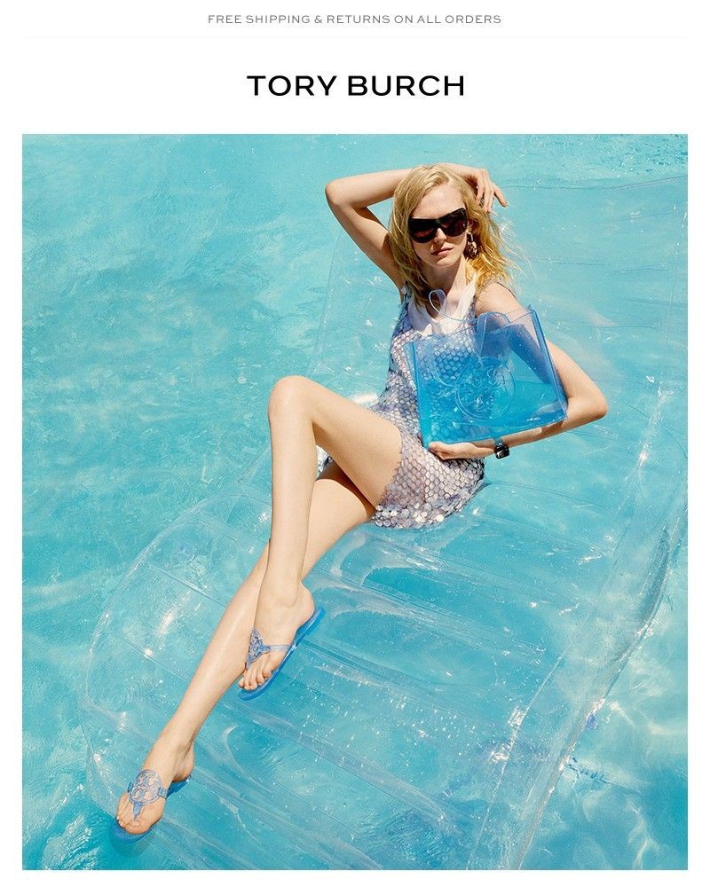 Screenshot of email sent to a Tory Burch Newsletter subscriber