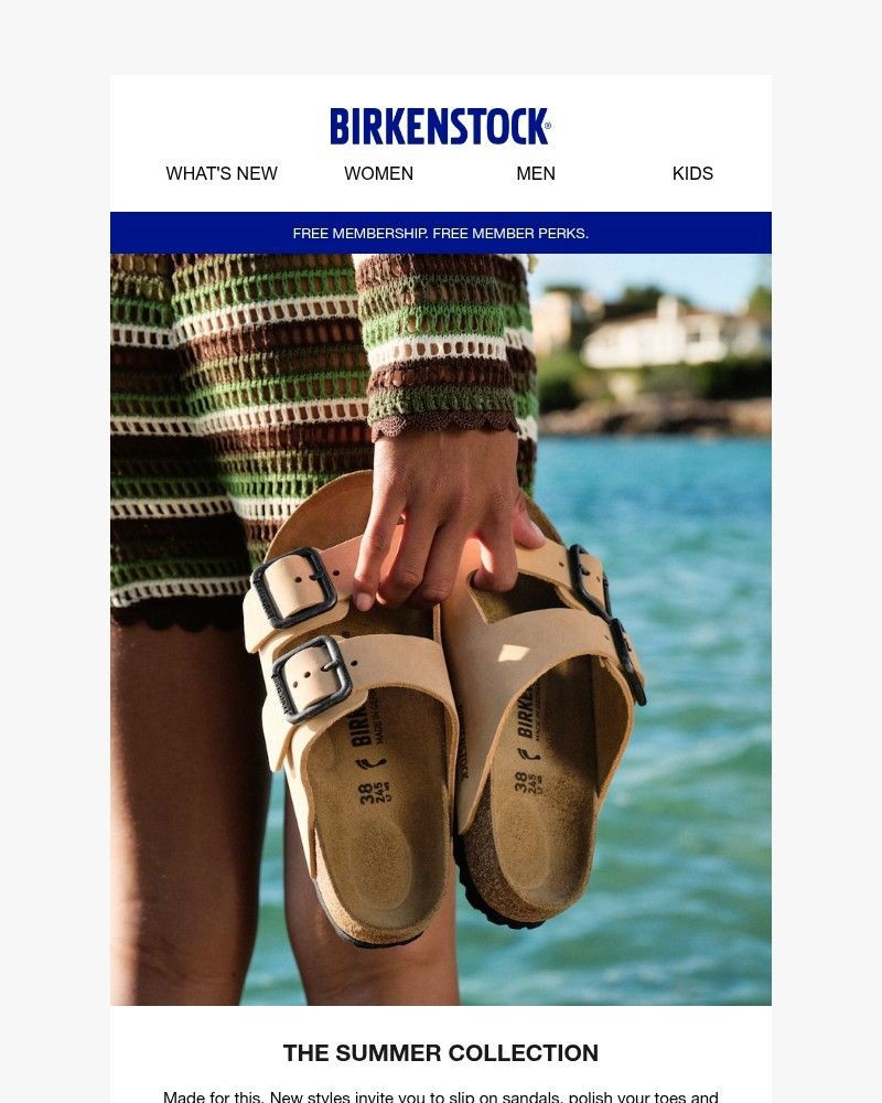 Screenshot of email sent to a Birkenstock Newsletter subscriber