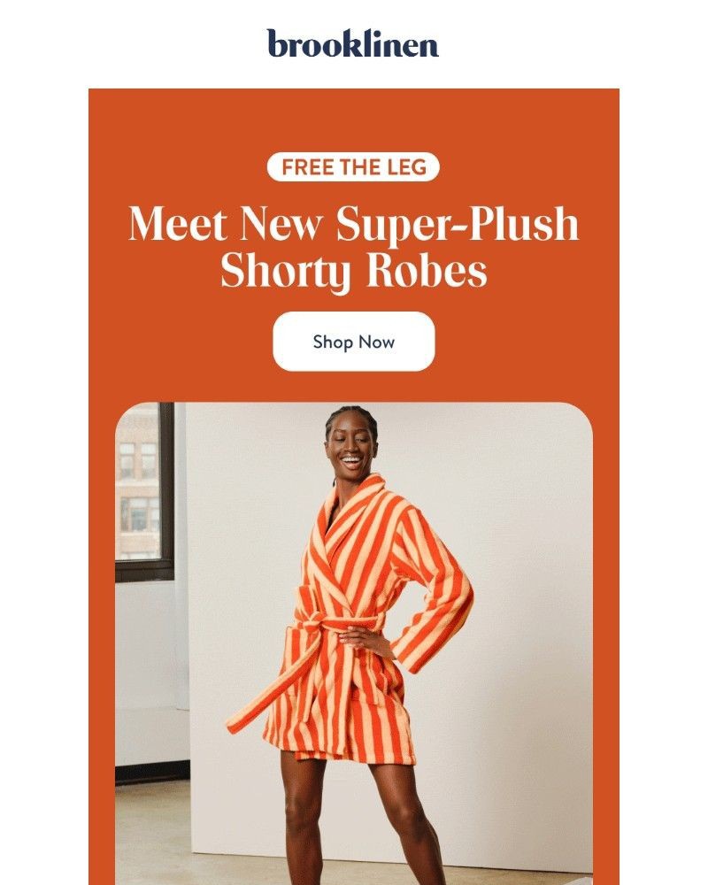 Screenshot of email sent to a Brooklinen Newsletter subscriber