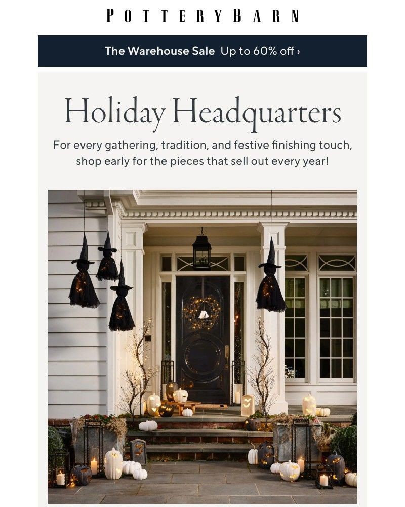 Screenshot of email sent to a Pottery Barn Cart abandoner