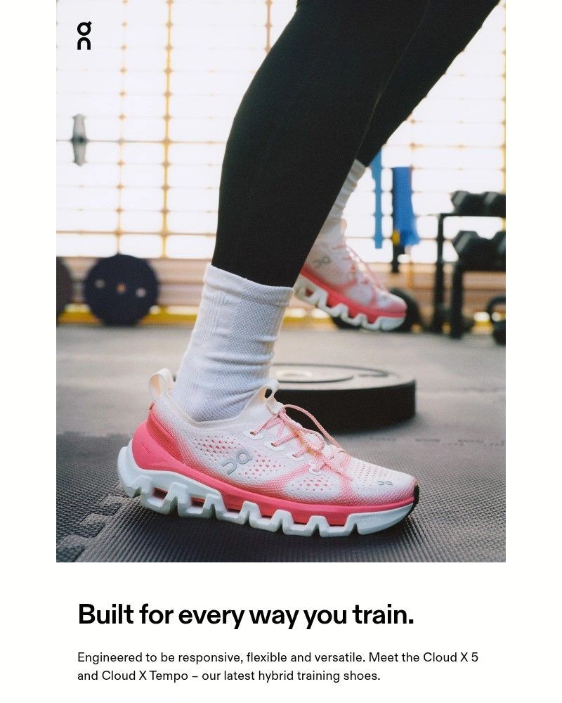 Screenshot of email sent to a On Newsletter subscriber