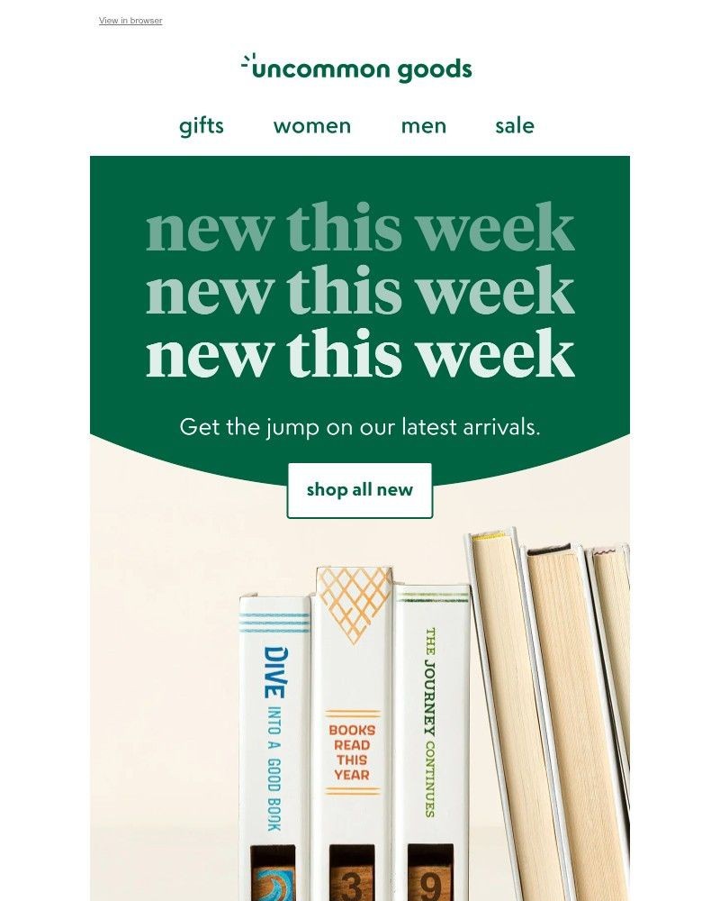 Screenshot of email with subject /media/emails/new-uncommon-gifts-just-landed-719e48-cropped-8f4e09e3.jpg