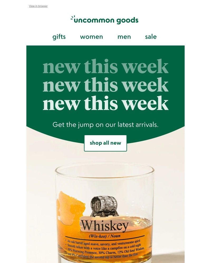 Screenshot of email with subject /media/emails/new-uncommon-gifts-just-landed-ef1120-cropped-904017a4.jpg