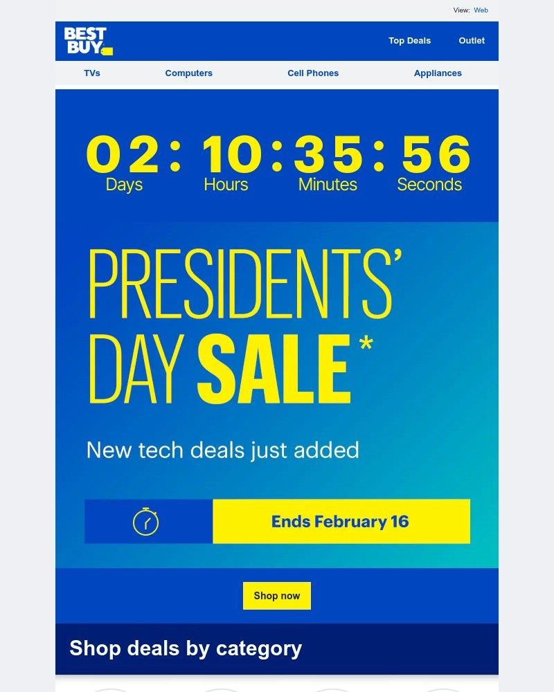 Screenshot of email sent to a Best Buy Newsletter subscriber