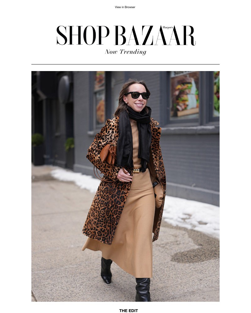 Screenshot of email sent to a Harper’s Bazaar Newsletter subscriber