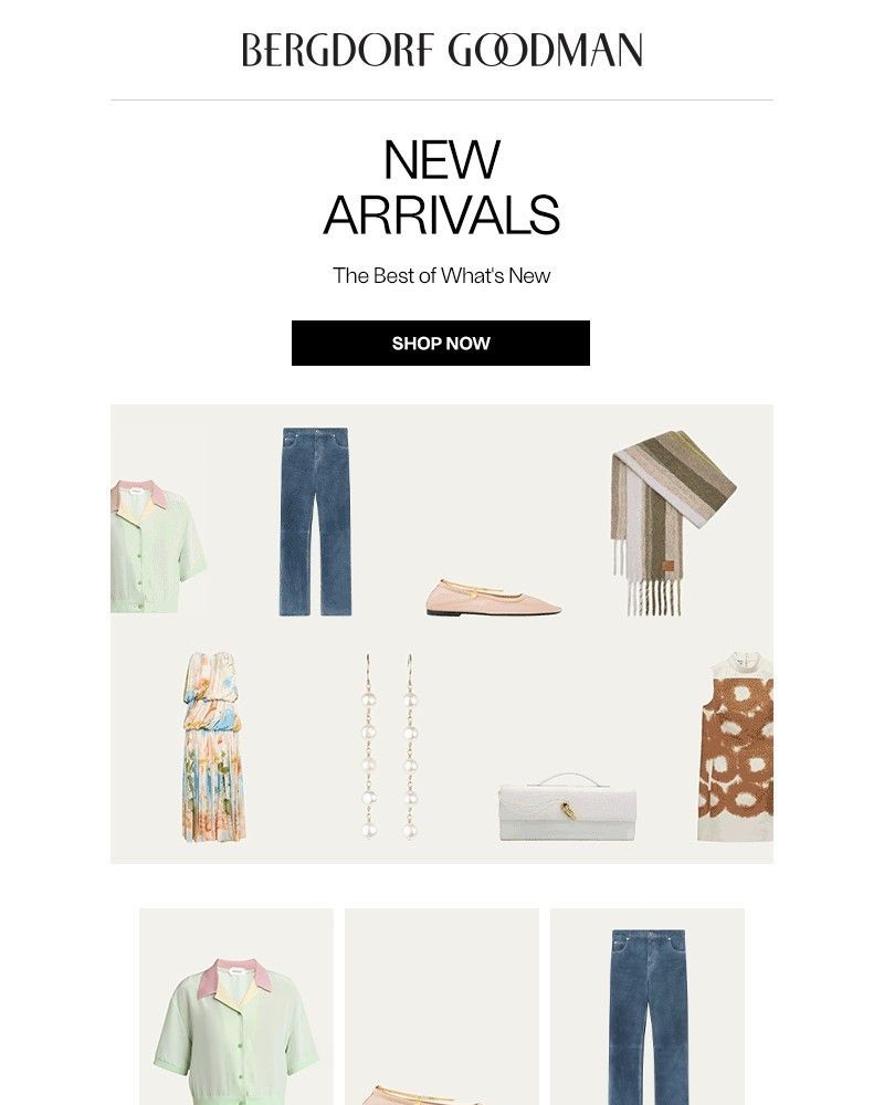 Screenshot of email sent to a Bergdorf Goodman Newsletter subscriber