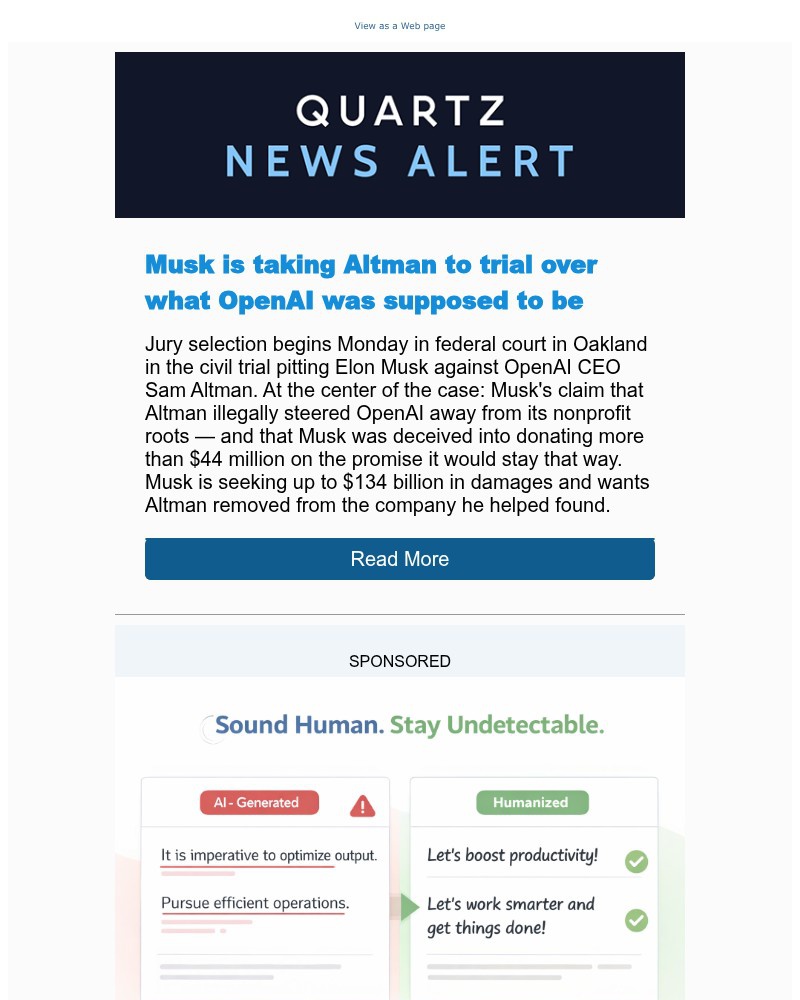 Screenshot of email with subject /media/emails/news-alert-musk-v-altman-goes-to-trial-87a48a-cropped-664aa2f1.jpg