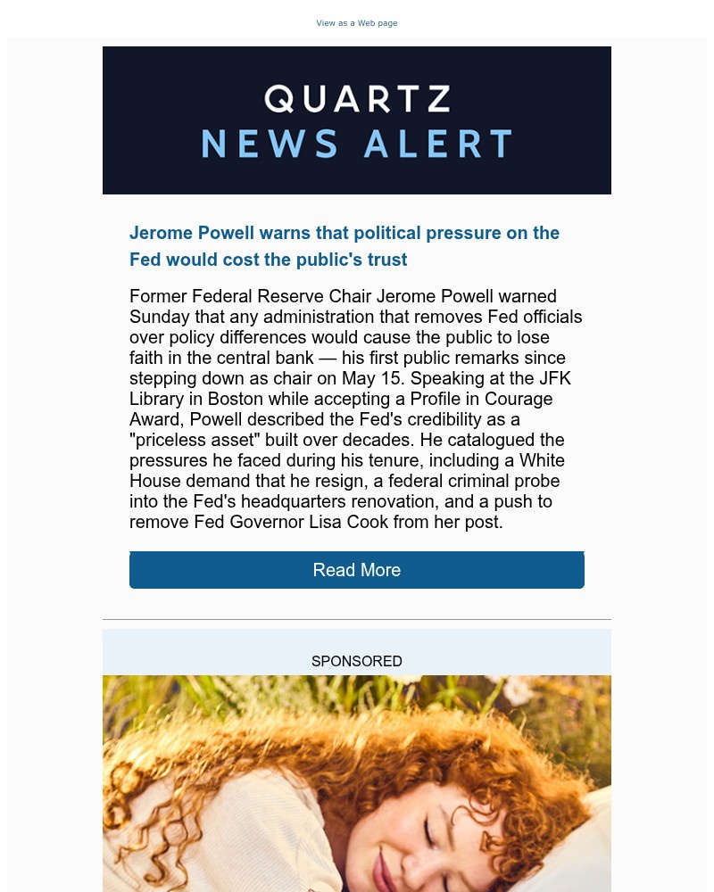 Screenshot of email with subject /media/emails/news-alert-powell-warns-against-politicizing-the-fed-8b285e-cropped-dd493c59.jpg