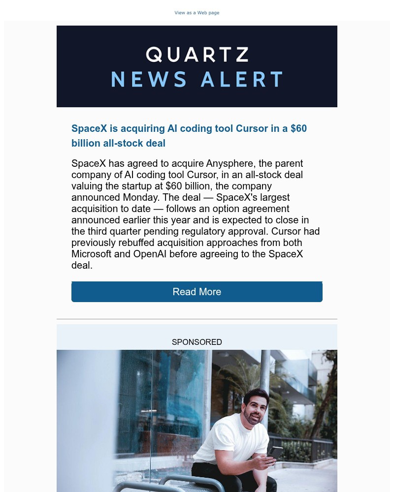 Screenshot of email with subject /media/emails/news-alert-spacex-buys-cursor-for-60b-832b71-cropped-ce071bfa.jpg