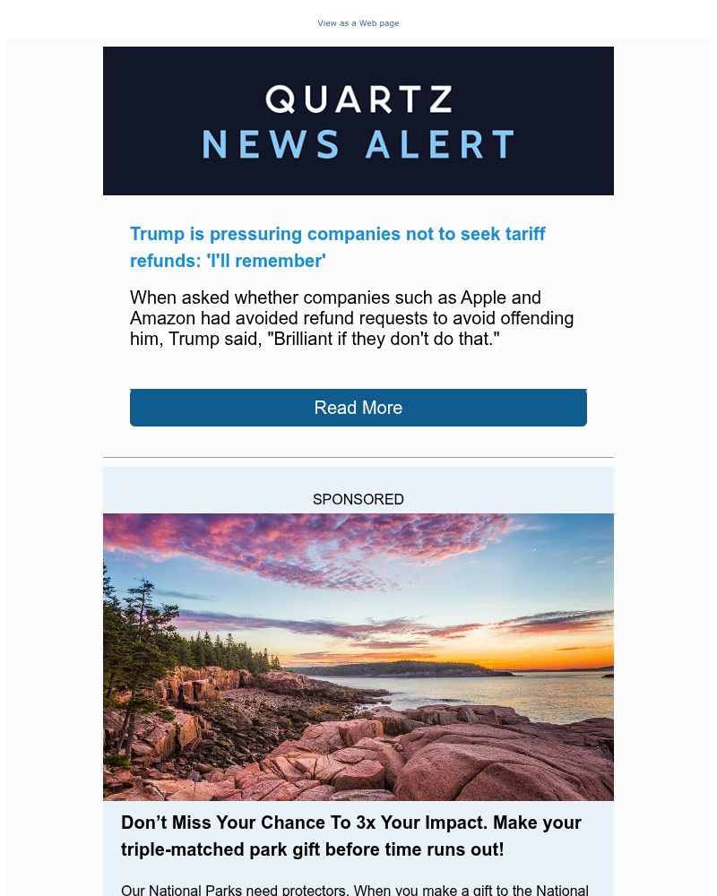 Screenshot of email with subject /media/emails/news-alert-trumps-tariff-refund-warning-2a81a3-cropped-b1864246.jpg