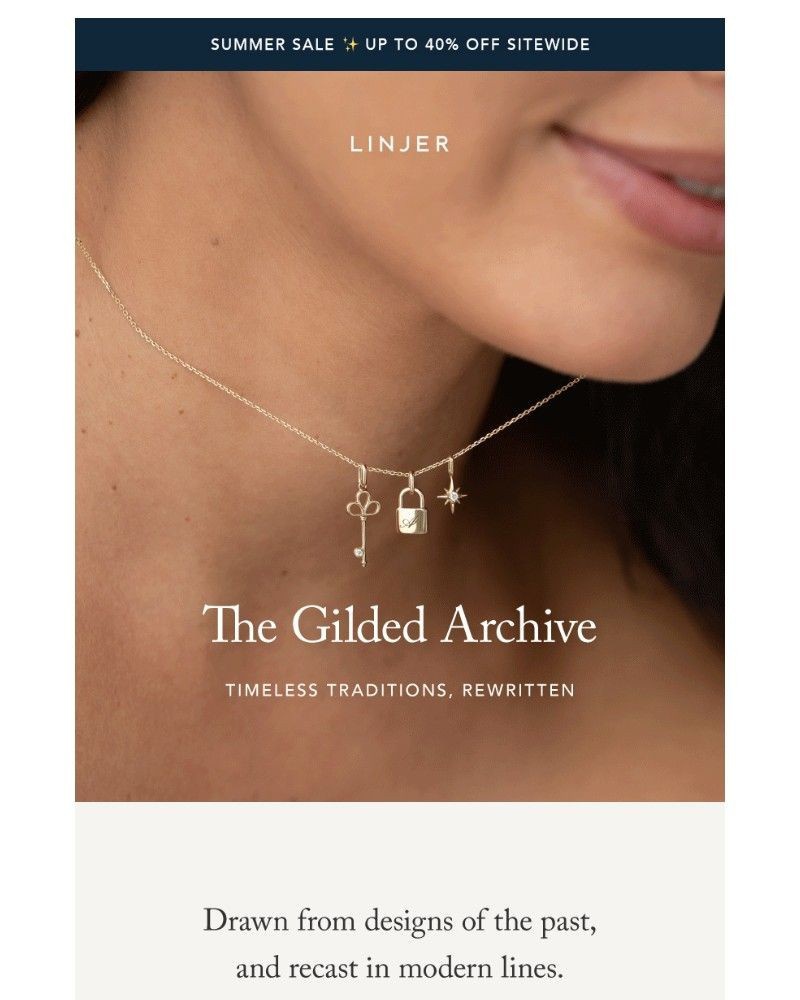 Screenshot of email sent to a Linjer Newsletter subscriber