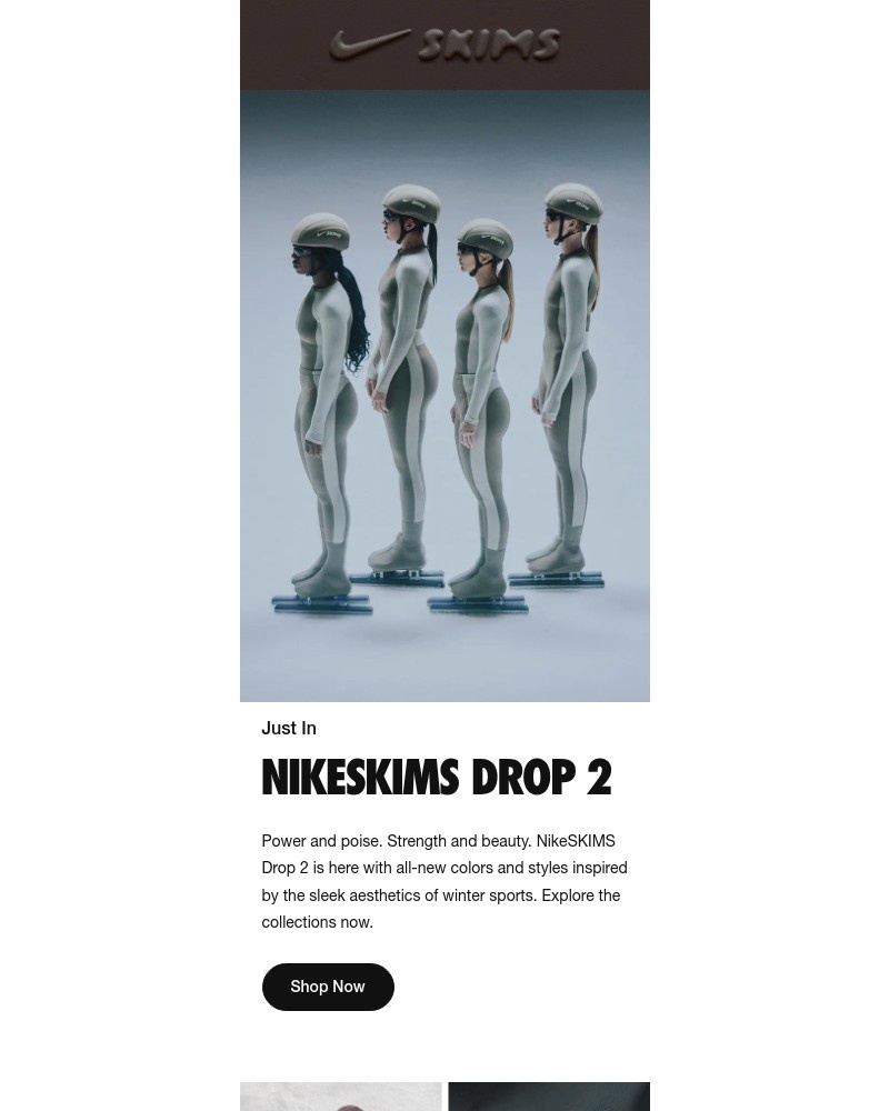 Screenshot of email with subject /media/emails/nikeskims-drop-2-is-here-88fcca-cropped-ff0ba48e.jpg