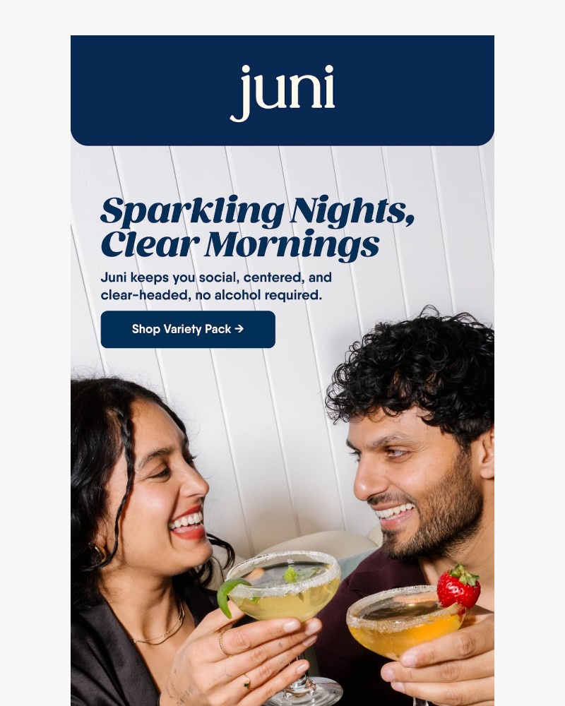 Screenshot of email sent to a Juni Newsletter subscriber