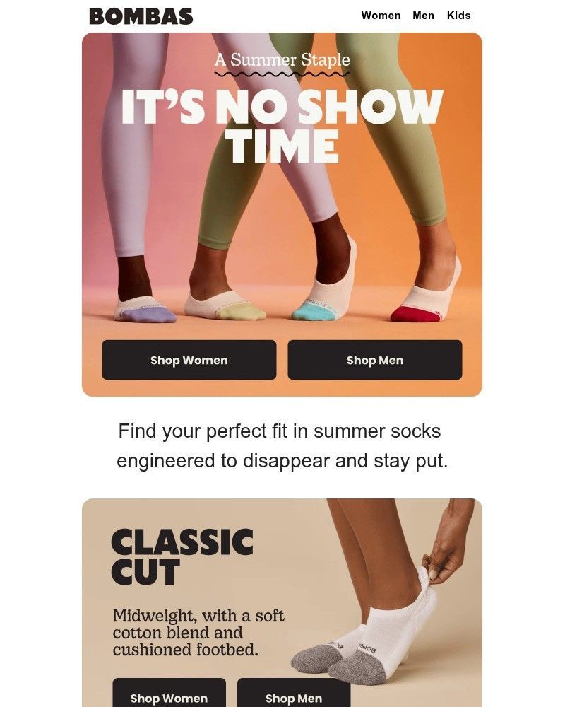 Screenshot of email with subject /media/emails/no-shows-summers-favorite-sock-125085-cropped-e4f22874.jpg