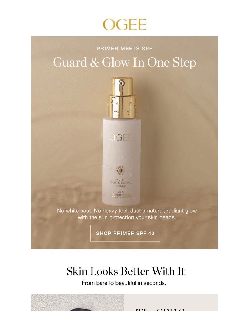 Screenshot of email sent to a Ogee Newsletter subscriber