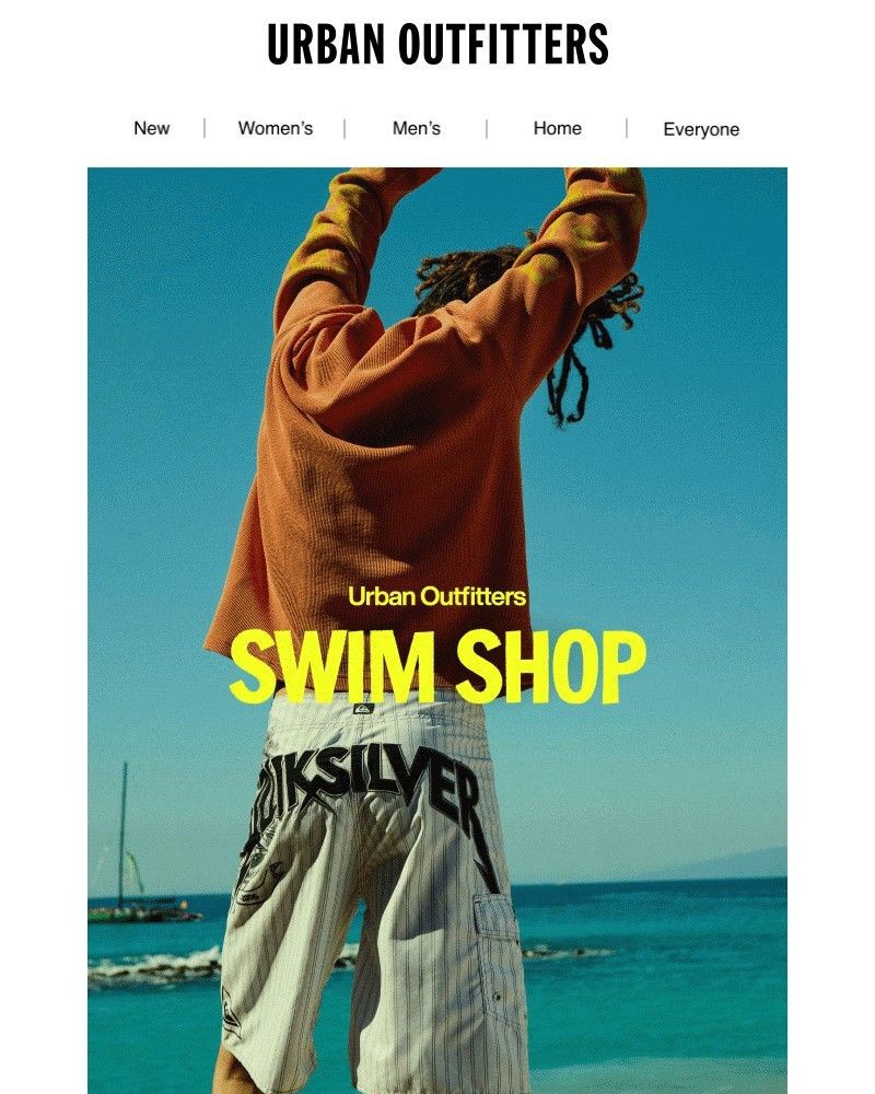 Screenshot of email sent to a Urban Outfitters Newsletter subscriber