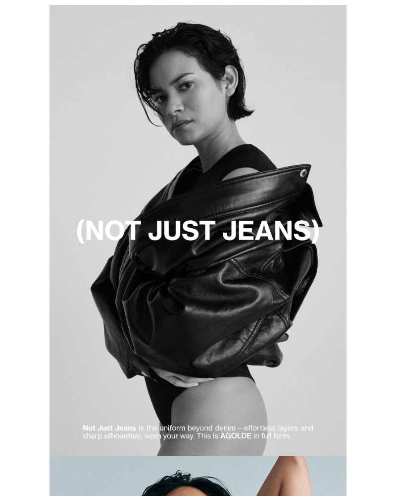 Screenshot of email sent to a Agolde Newsletter subscriber