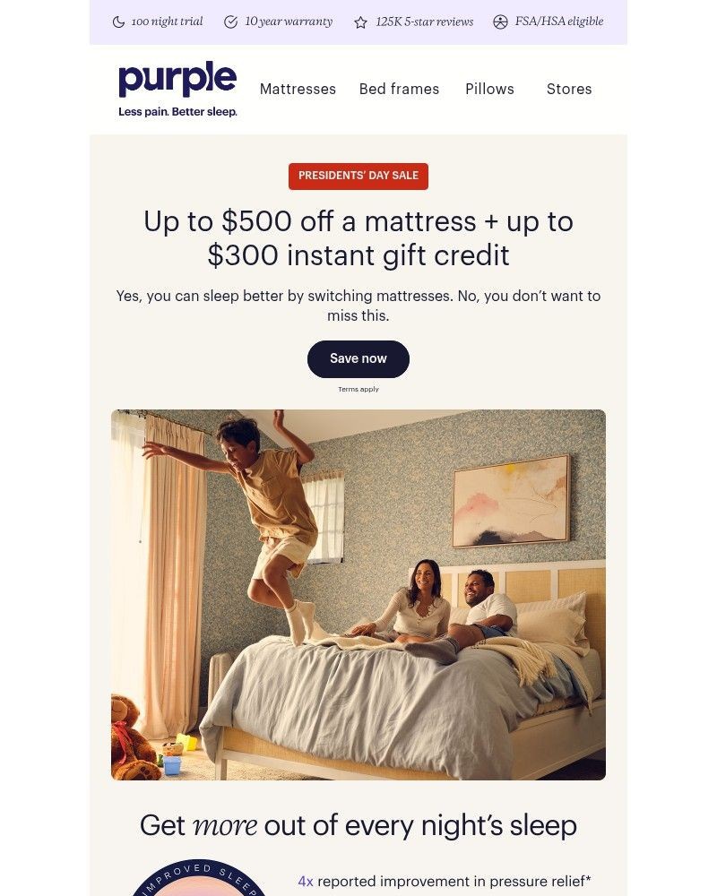 Screenshot of email sent to a Purple Cart abandoner