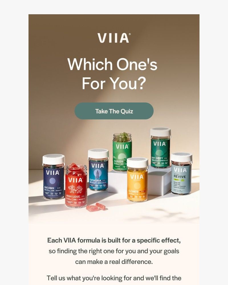 Screenshot of email sent to a VIIA Newsletter subscriber