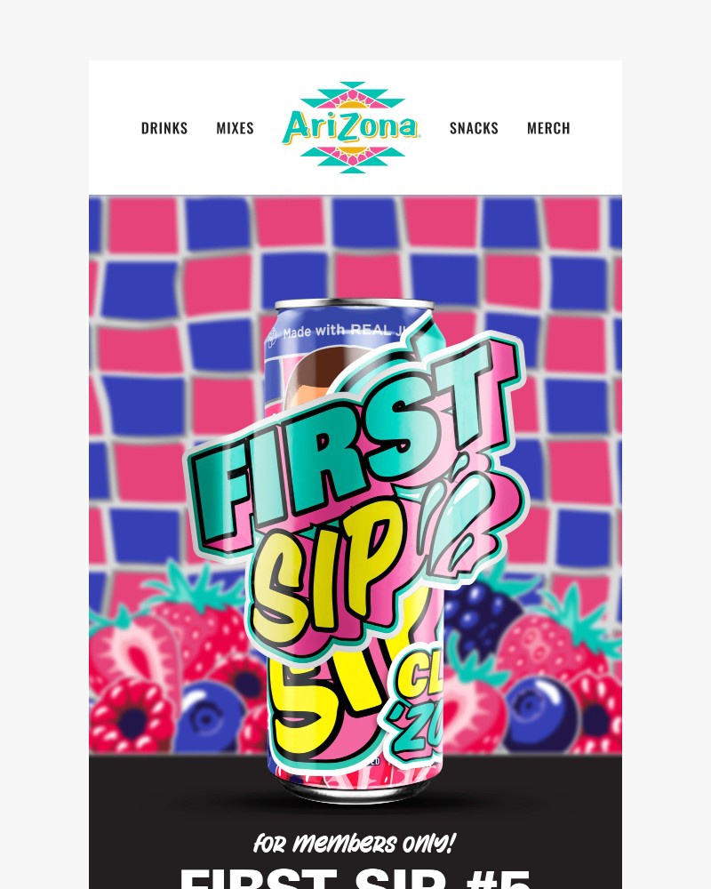 Screenshot of email with subject /media/emails/now-available-first-sip-5-is-too-rizzy-4a2b4b-cropped-2f780a70.jpg