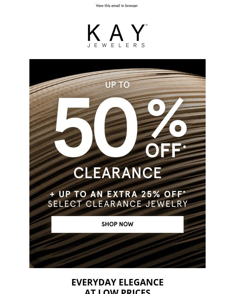 Screenshot of email sent to a Kay Newsletter subscriber