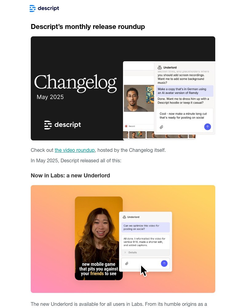 Screenshot of email with subject /media/emails/now-in-descript-a-new-underlord-timeline-and-screen-recorder-2e2162-cropped-cc850baa.jpg