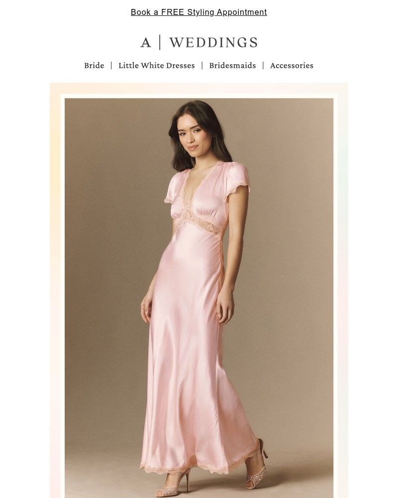 Screenshot of email sent to a Anthropologie Newsletter subscriber