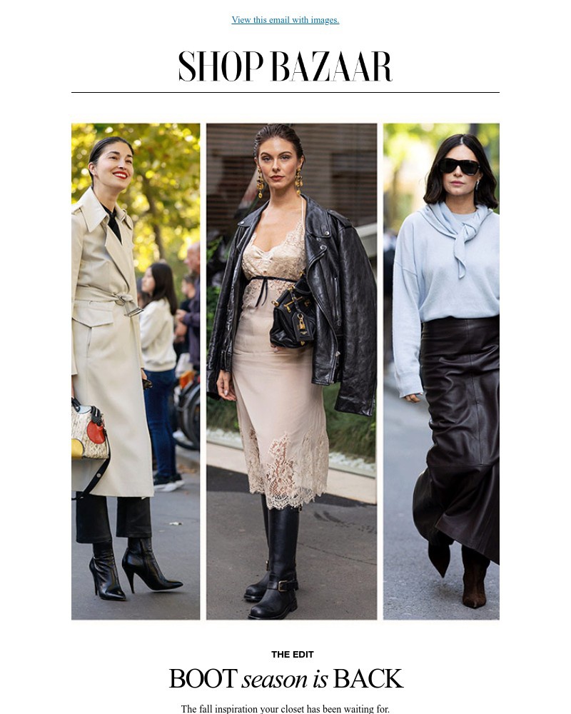 Screenshot of email with subject /media/emails/now-trending-fall-2025-boots-7366ac-cropped-7368ca2c.jpg