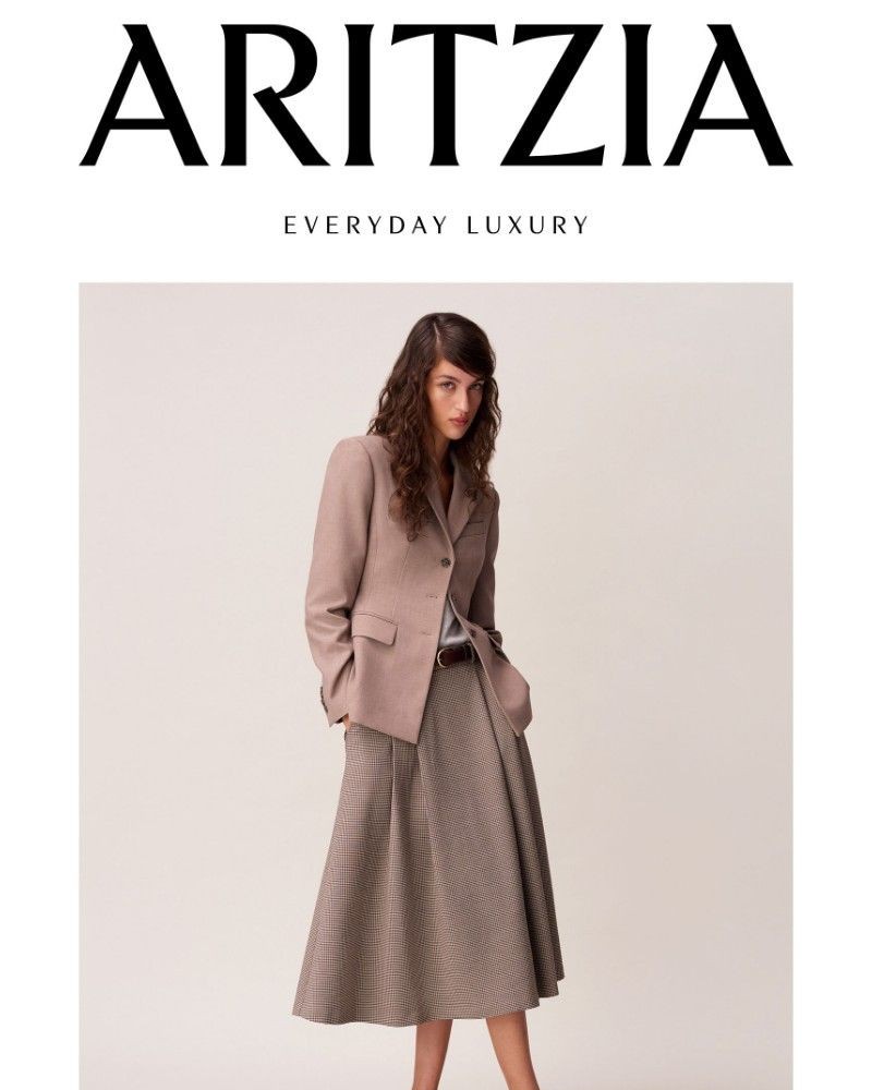Screenshot of email sent to a Aritzia Newsletter subscriber