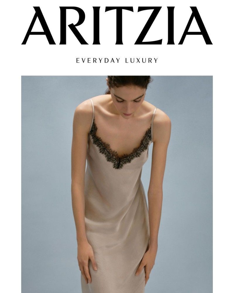 Screenshot of email sent to a Aritzia Newsletter subscriber