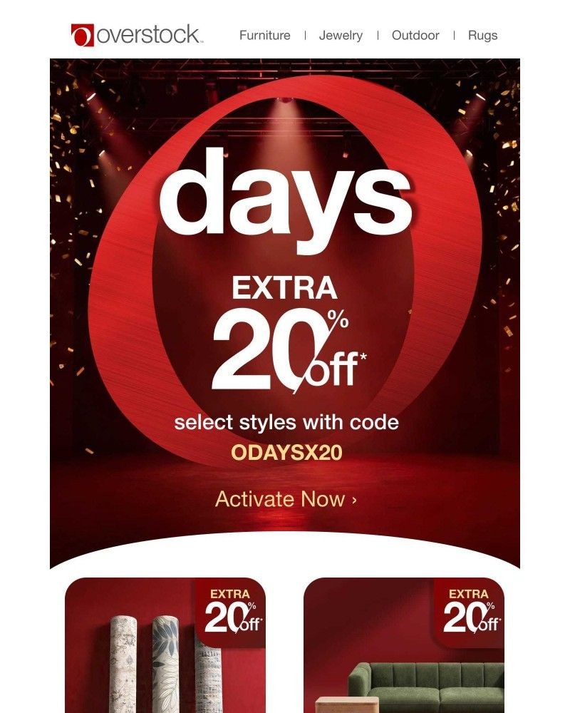 Screenshot of email with subject /media/emails/o-days-is-back-extra-20-off-select-categories-6f01b4-cropped-8c701932.jpg